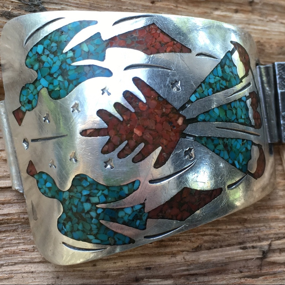 Navajo Peyote Birds watch band